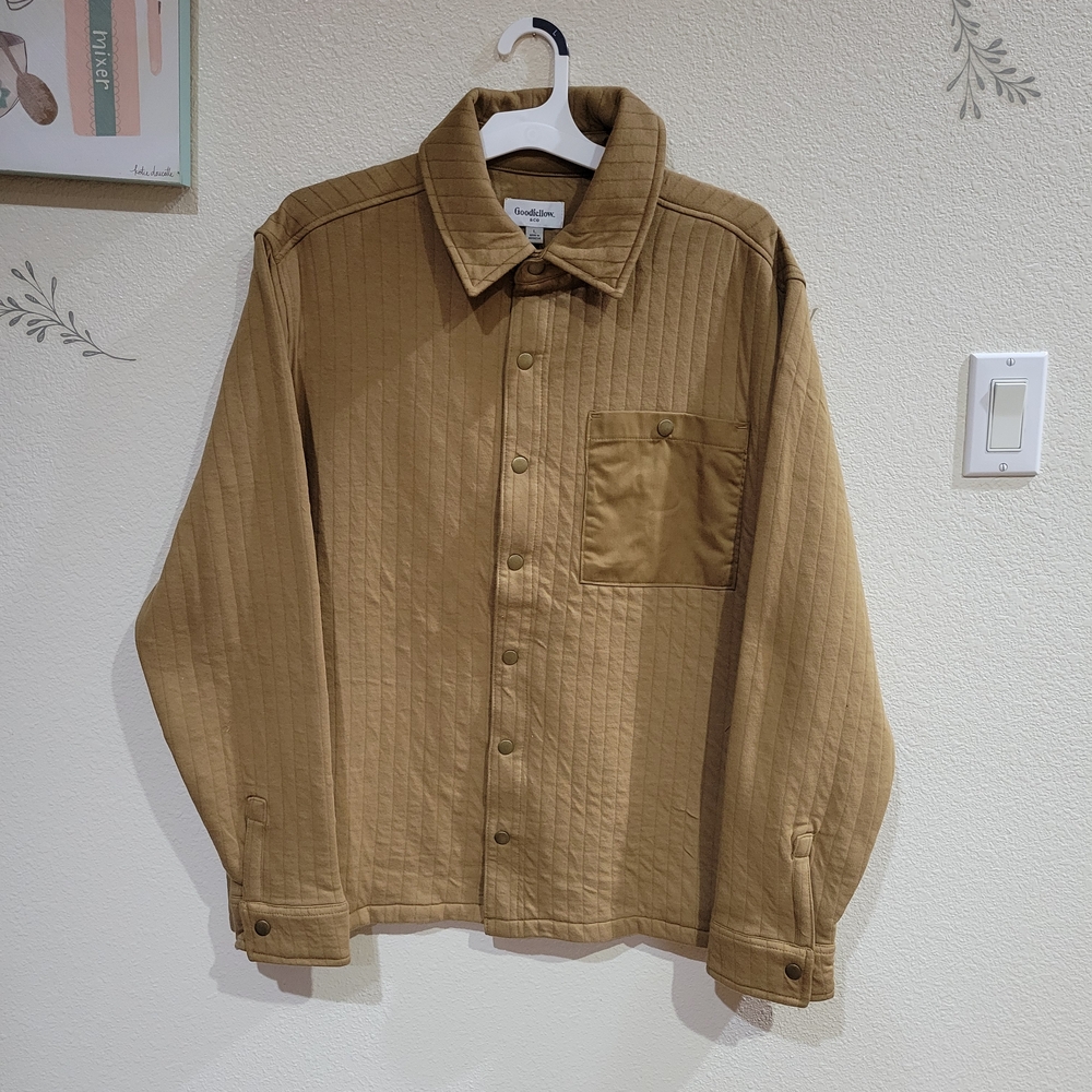 Goodfellow & Co Men's Brown Quilted Jacket Size Large